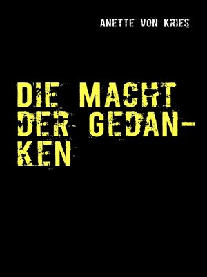 cover image of Die Macht der Gedanken